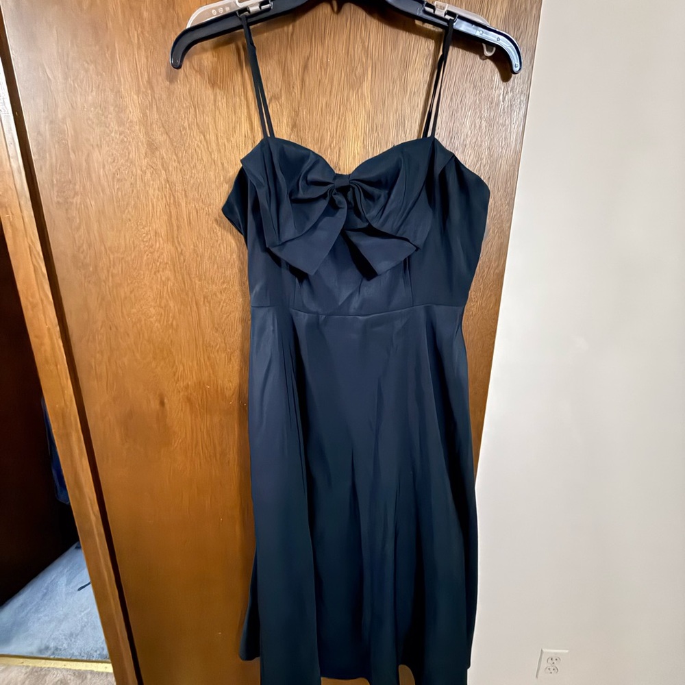 a new day Black Strapless Dress with Bow